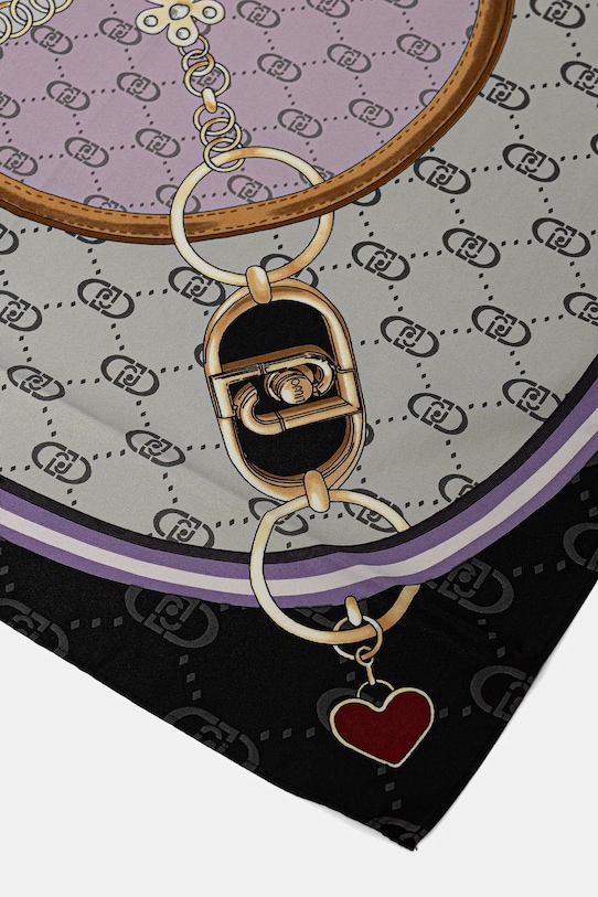 Šatka Liu Jo 2F5078.T0300 čierna AW25