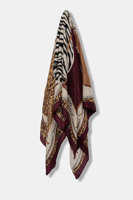 Liu Jo chusta tkanina bordowy 2F5083.T0300