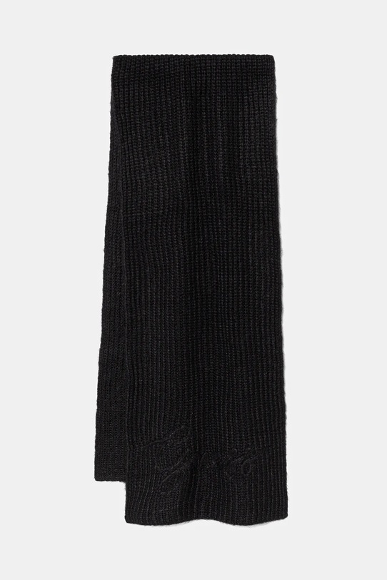 Κασκόλ από μείγμα μαλλιού Guess LEXIE με μείγμα μαλλιού μαύρο W5BZ19.Z3580