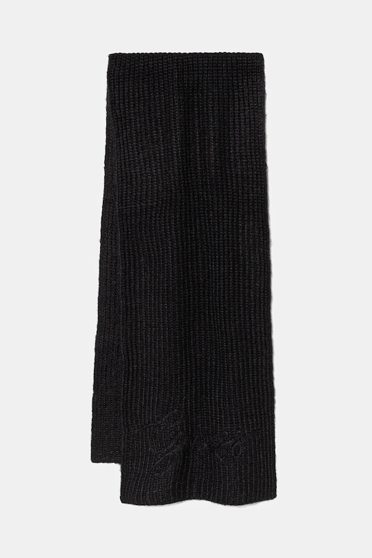 Κασκόλ από μείγμα μαλλιού Guess LEXIE με μείγμα μαλλιού μαύρο W5BZ19.Z3580