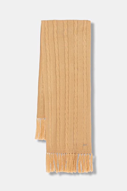 Κασκόλ Guess KENDRA πλεκτό ύφασμα μπεζ W5BZ16.Z3362