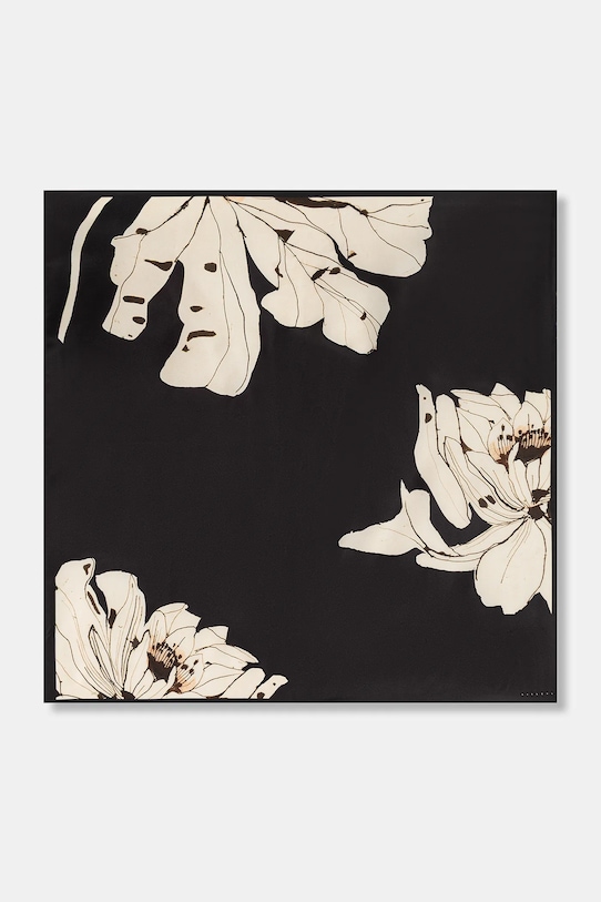 Σάλι Sisley ύφασμα μαύρο 6TUUW51TF