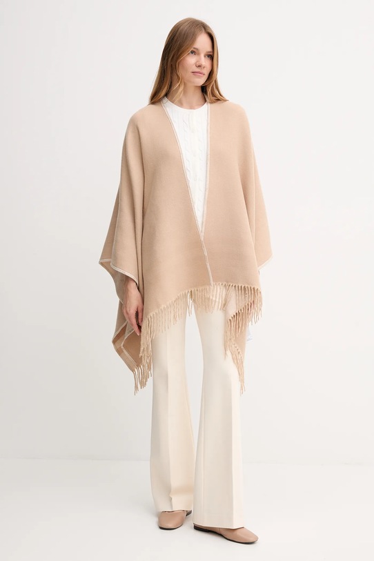 Joop! poncho 30048021 beżowy AW25