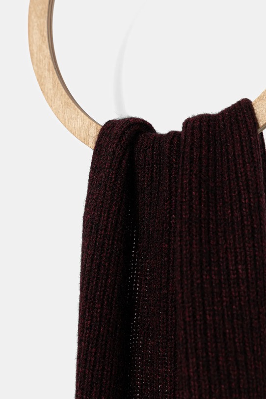 Joop! szalik z wełną 30038492 bordowy AW25