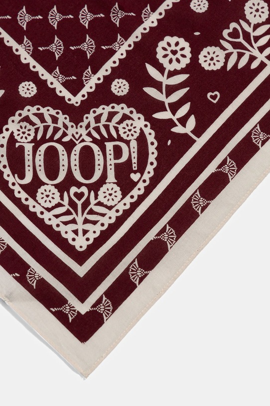 Joop! apaszka bawełniana 30047826 bordowy AW25