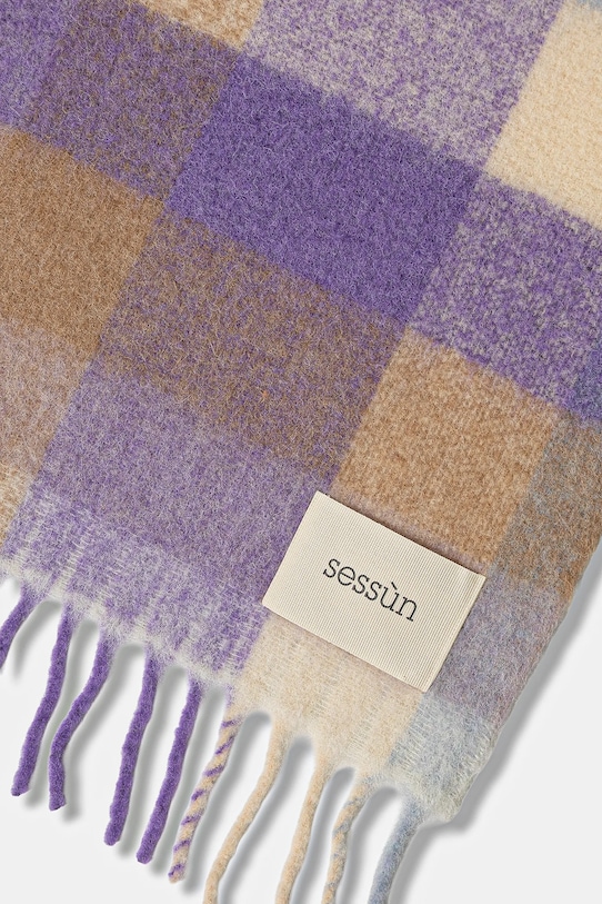 Sessun scialle con lana 25115009 violetto AW25