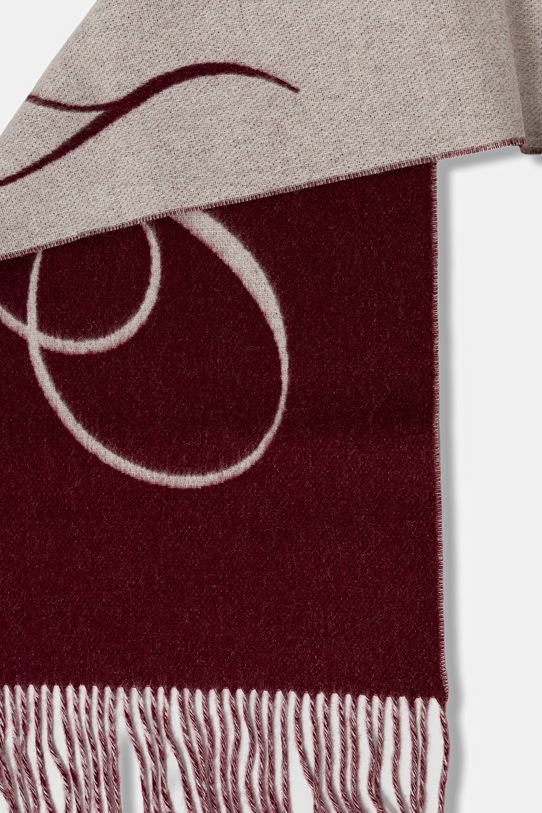 Вълнен шал Tommy Hilfiger AW0AW17786 бордо AW25
