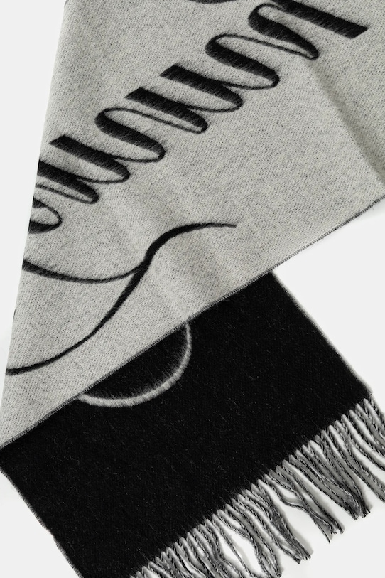 Вълнен шал Tommy Hilfiger AW0AW17786 черен AW25