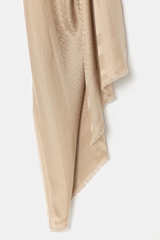 Akcesoria Tommy Hilfiger szal AW0AW17789 beżowy