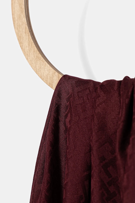 Tommy Hilfiger szal AW0AW17789 bordowy AW25