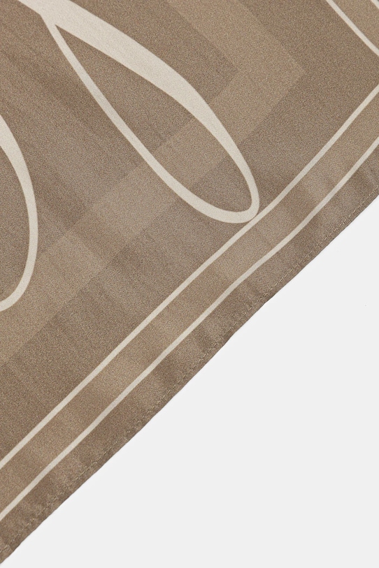 Tommy Hilfiger eșarfă de mătase bej AW0AW17967