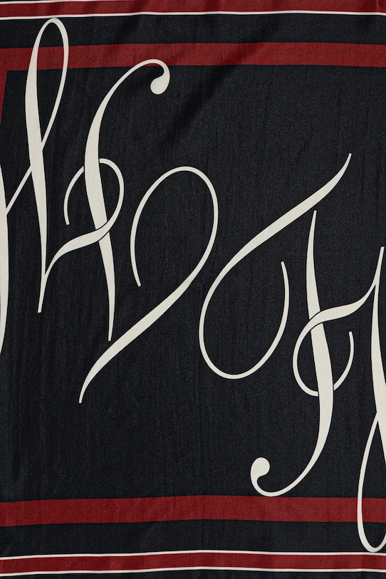 Doplňky Hedvábný šátek Tommy Hilfiger AW0AW17967 námořnická modř