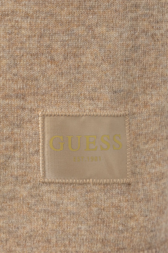 Guess szalik z dodatkiem wełny BRENTON AW5437.POL03 beżowy AW25