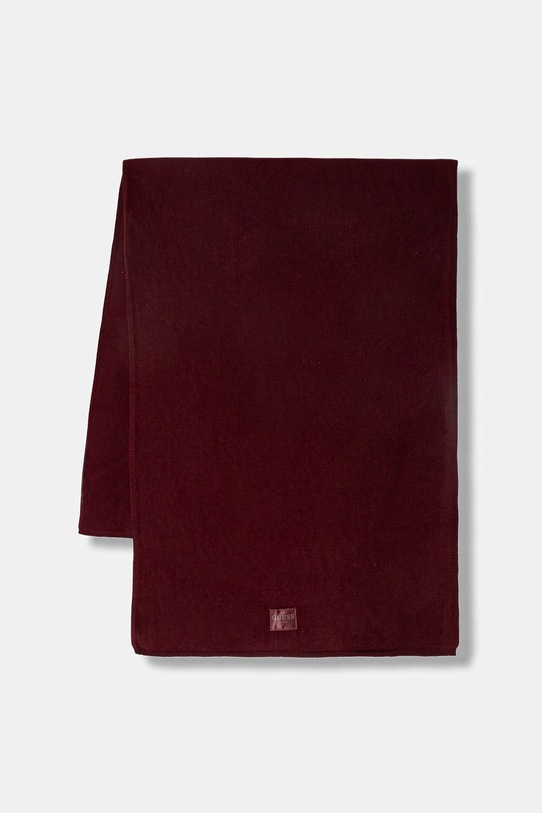 Guess eșarfă cu lână BRENTON uni burgundia AW5437.POL03
