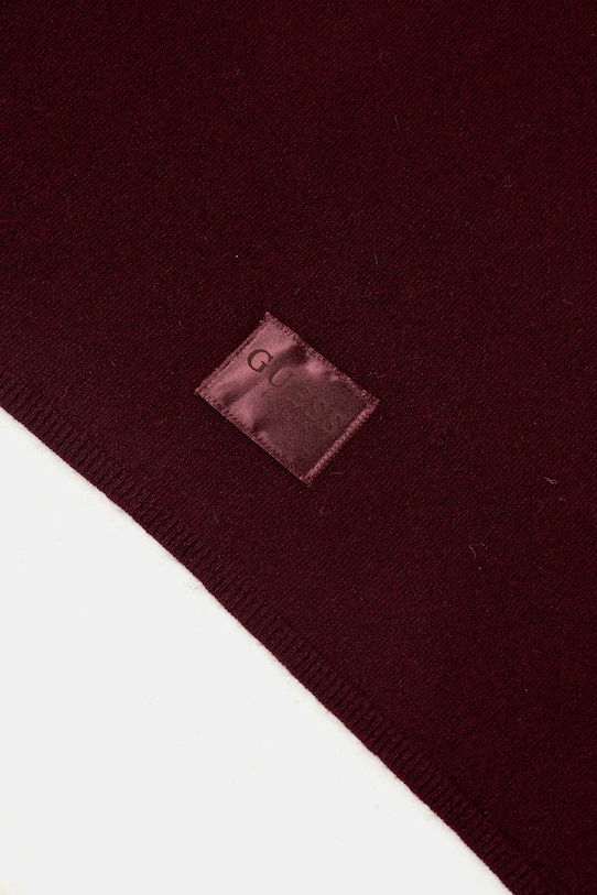 Šál s prímesou vlny Guess BRENTON AW5437.POL03 burgundské AW25