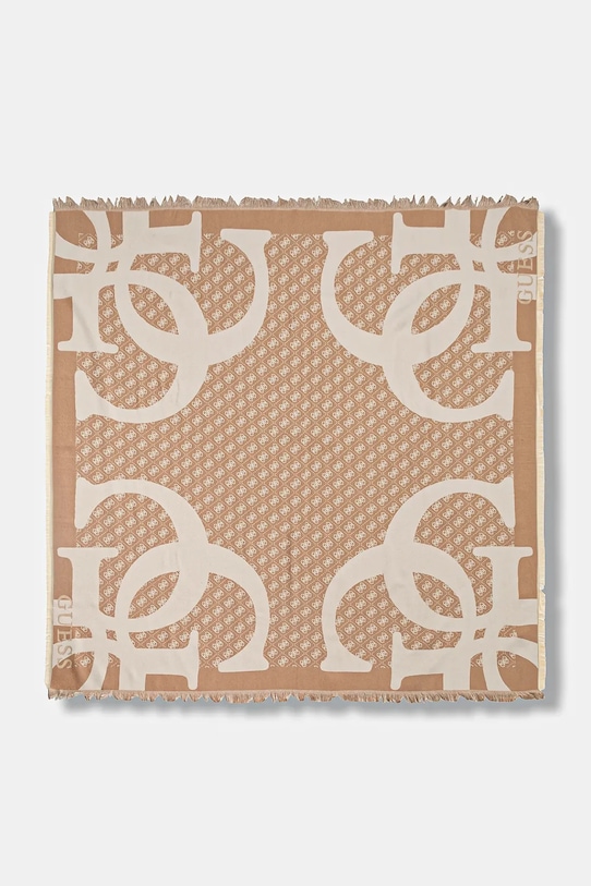 Guess szalik dzianina brązowy AW5418.POL03