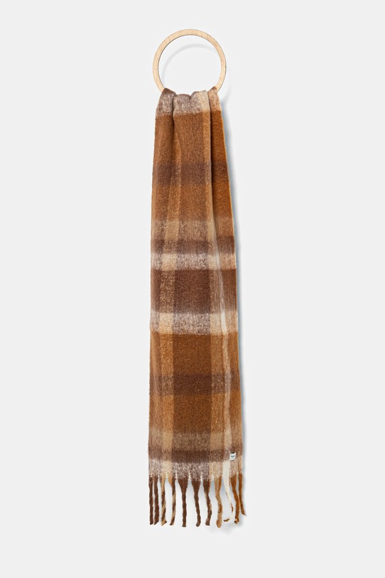 Pepe Jeans szalik tkanina brązowy PL1100011