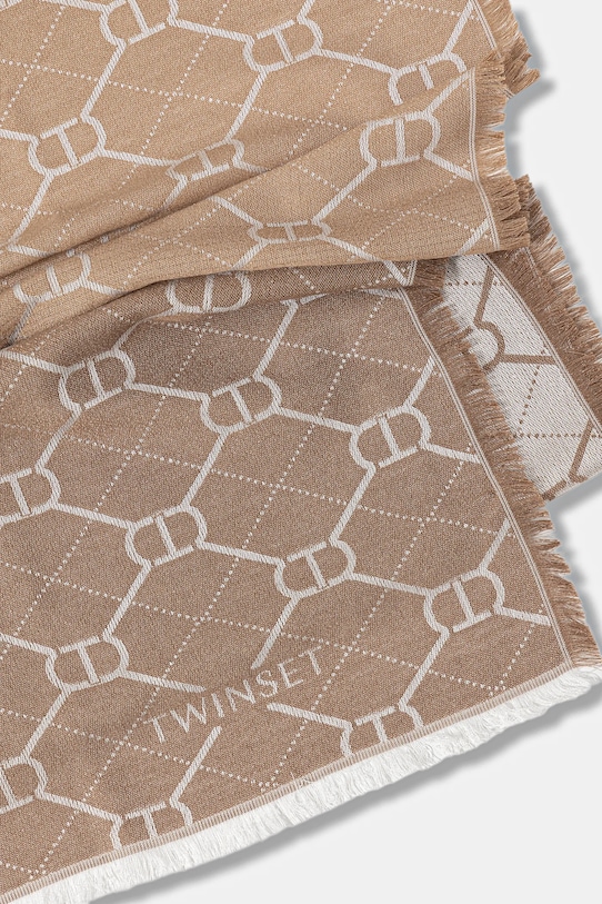 Twinset szal 252TA4210 beżowy AW25