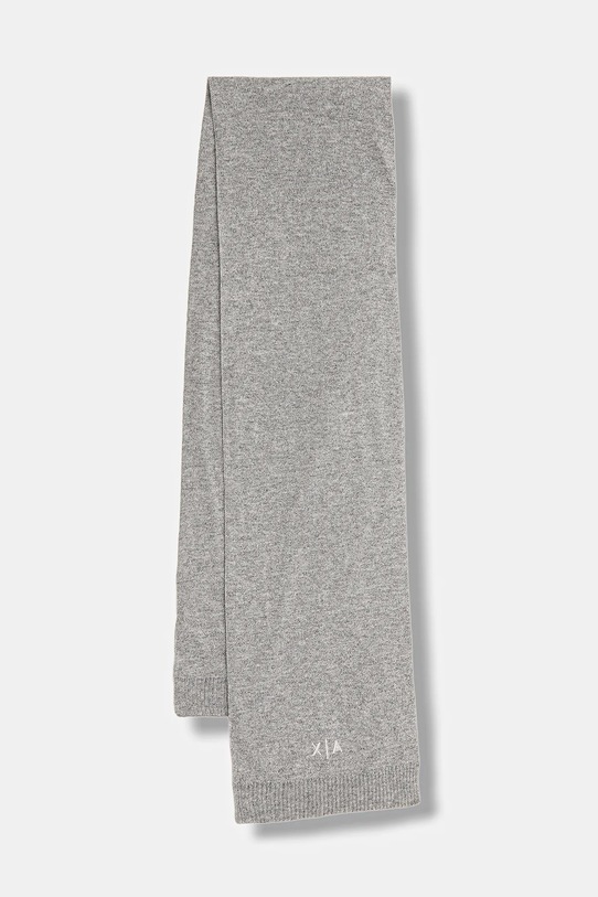 Armani Exchange szalik z dodatkiem wełny drobny wzór szary XW001520.AF16181