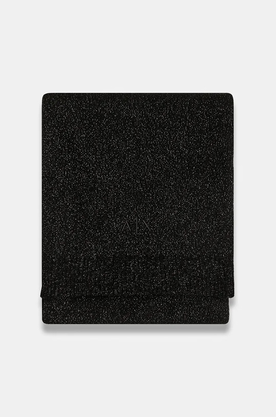 Armani Exchange szalik z dodatkiem wełny XW001520.AF16181 czarny AW25
