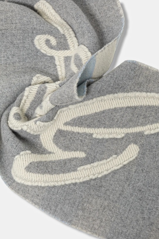 Accesorii BOSS eșarfă cu lână 50558654 gri