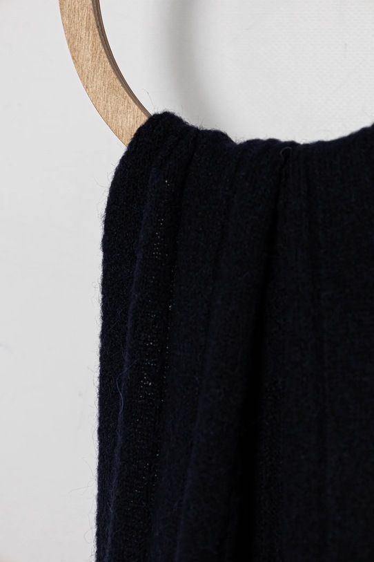Tommy Hilfiger eșarfă cu lână AW0AW17787 bleumarin AW25