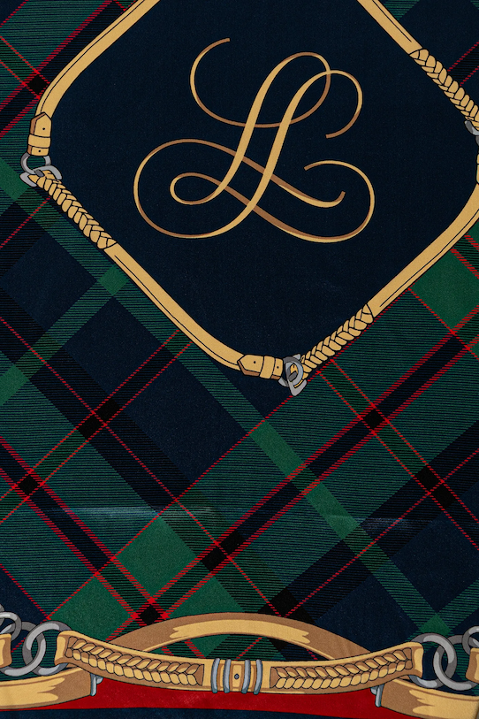 Hedvábný šátek Luisa Spagnoli 542633 námořnická modř AW25