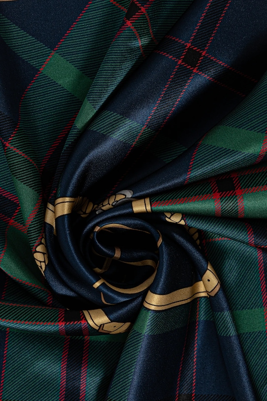 Doplňky Hedvábný šátek Luisa Spagnoli 542633 námořnická modř