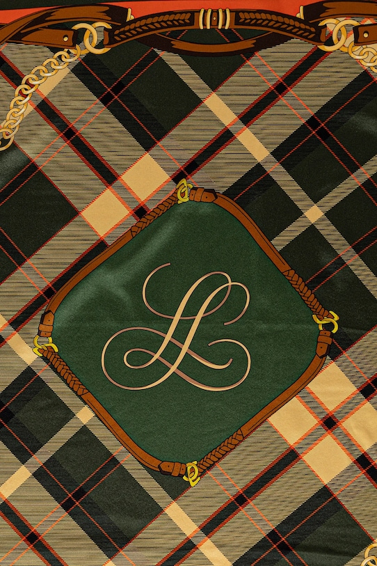 Μεταξωτό φουλάρι Luisa Spagnoli 542633 πράσινο AW25