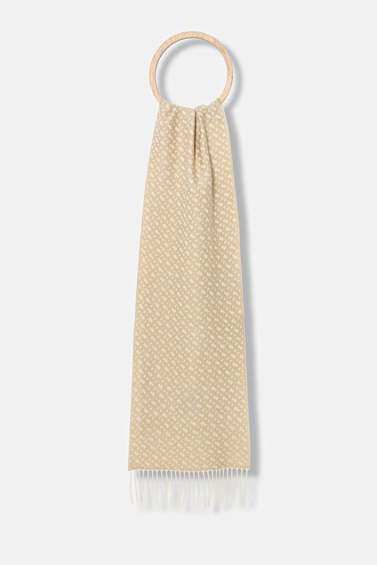 BOSS sciarpa in lana maglia beige 50549852