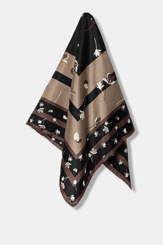 Marella chusta jedwabna tkanina brązowy 2523546126200