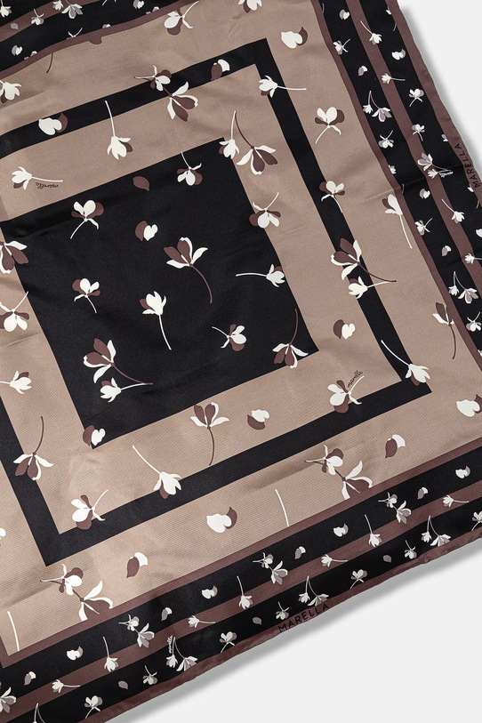 Marella chusta jedwabna 2523546126200 brązowy AW25