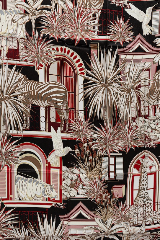 Marella eșarfă de mătase 2523546017200 burgundia AW25