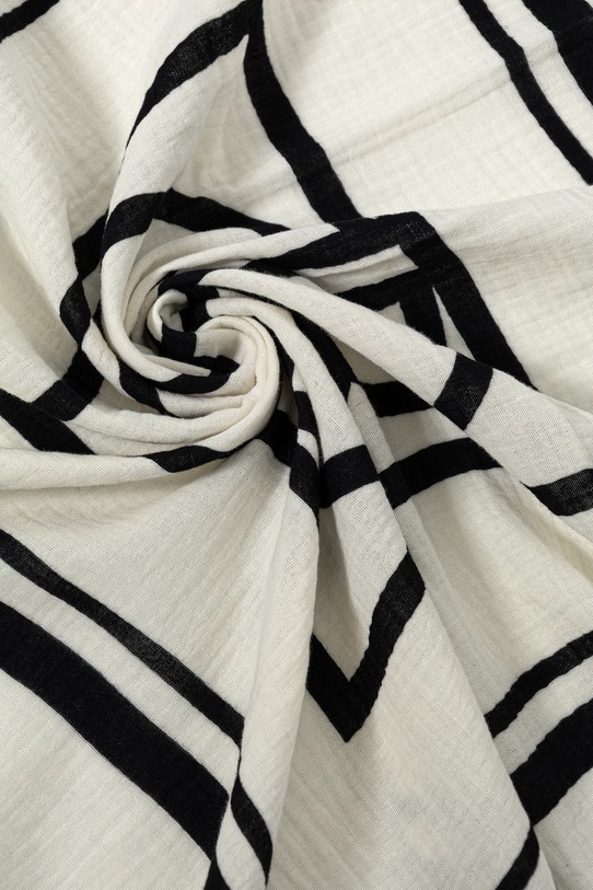 Anine Bing foulard in cotone eliza A.12.11199 beige AW25
