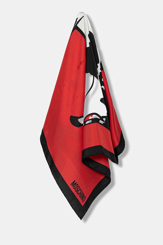 Moschino eșarfă de mătase matase rosu M3287.3549