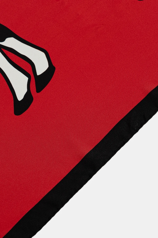 Moschino eșarfă de mătase M3287.3549 rosu AW25