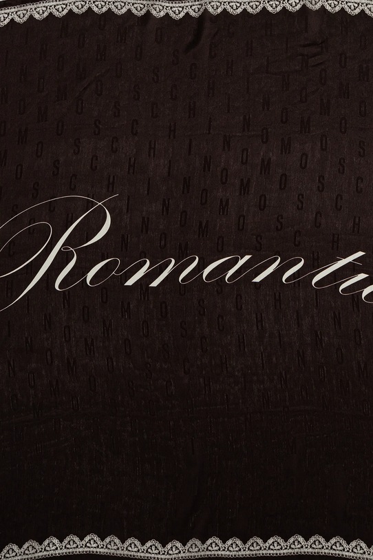 Hedvábný šátek Moschino M3291.3157 hnědá AW25