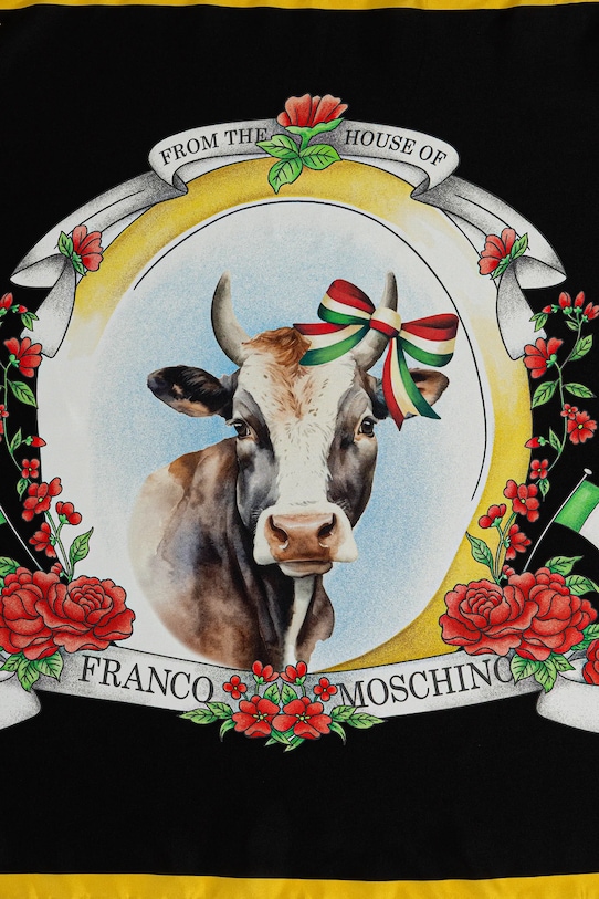 Accesorii Moschino eșarfă de mătase M3295.3548 negru