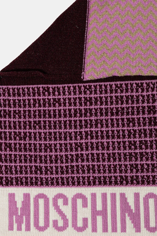 Moschino szalik z wełną M3337.30837 różowy AW25