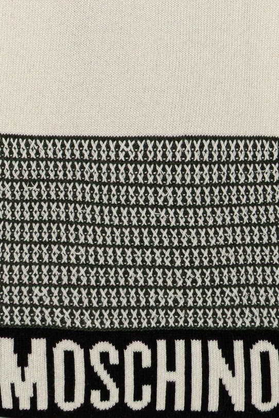 Vlnený šál Moschino M3337.30837 zelená AW25