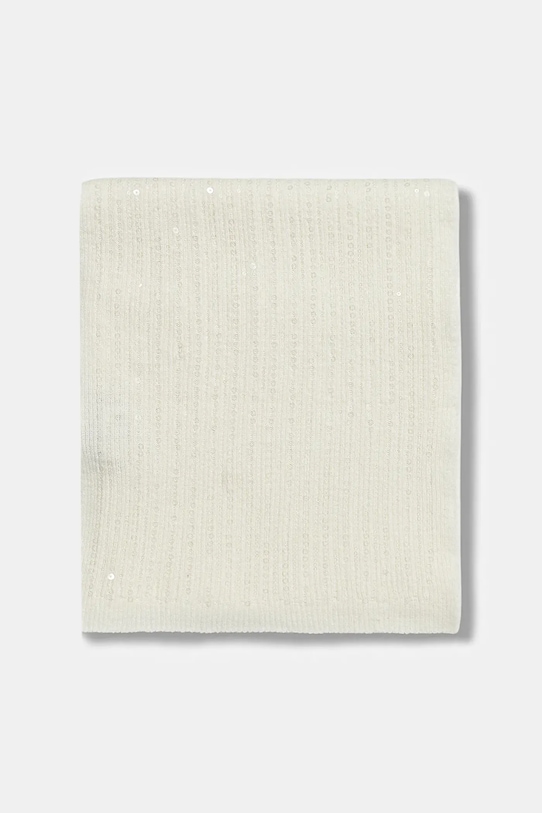 Morgan szalik z domieszką wełny 5ESEQUI beżowy AW25