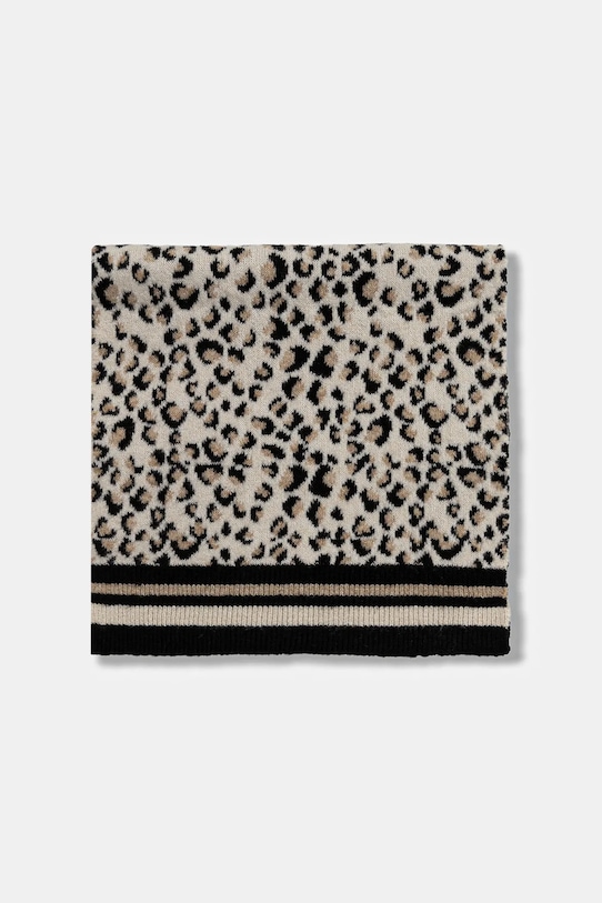 Morgan szalik z domieszką wełny 5OREO beżowy AW25