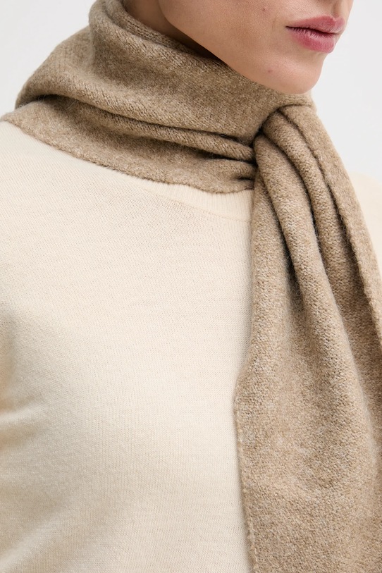 Pedro del Hierro szalik z domieszką wełny 4962464 beżowy