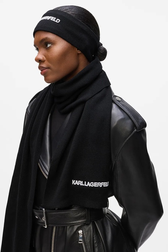 Karl Lagerfeld fular A4W33027 negru