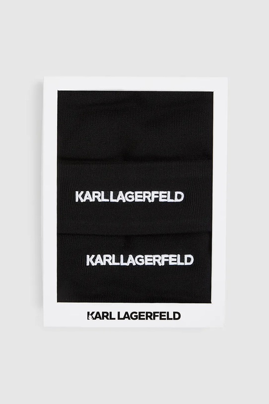 Karl Lagerfeld szalik czarny A4W33027