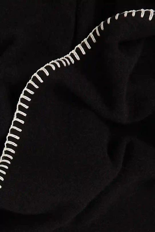 Вълнен шал Karl Lagerfeld K/AUTOGRAPH черен A4W33114