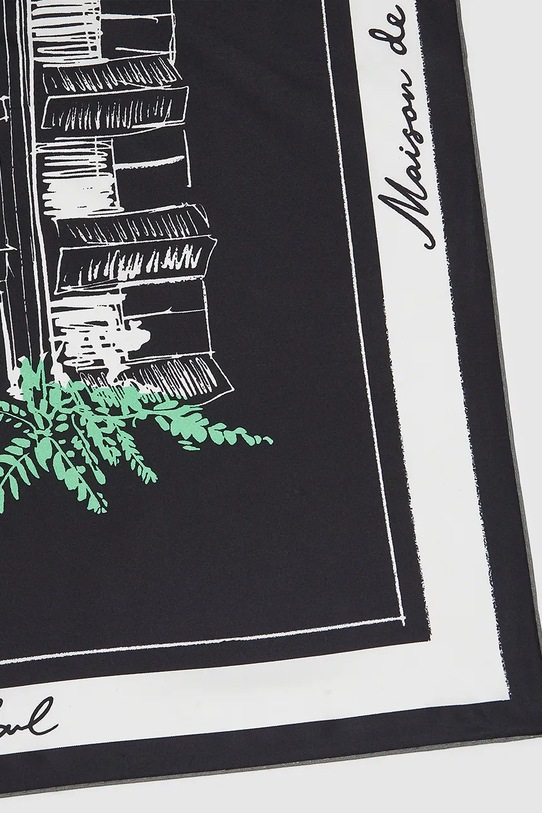 Akcesoria Karl Lagerfeld chusta jedwabna K/SKETCH A4W33115 czarny