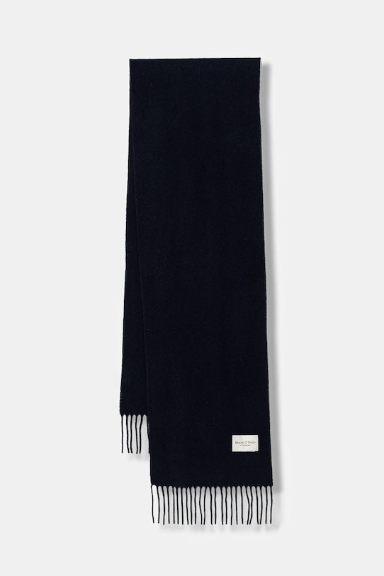 Marc O'Polo eșarfă de lână tricotaj bleumarin 508805102065