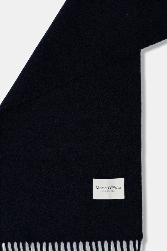 Marc O'Polo gyapjú sál 508805102065 sötétkék AW25