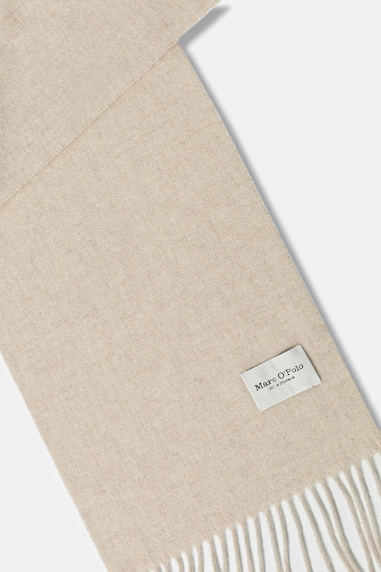 Μάλλινο κασκόλ Marc O'Polo 508805102065 μπεζ AW25